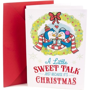 Hallmark Funny Romantic Christmas Card for Significant Other (Penguins), 0599XXH5274