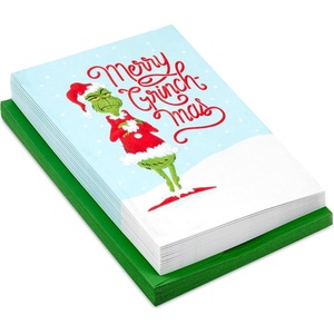 Hallmark Grinch Christmas Christmas Cards Boxed, Merry Grinchmas (16 Cards with Envelopes) Dr. Seuss’ How the Grinch Stole Christmas!
