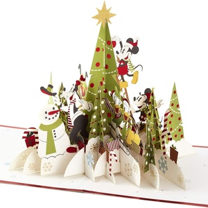 Hallmark Grinch Pop Up Christmas Card (Dr. Seuss’ How the Grinch Stole Christmas!) Signature Paper Wonder 3D Card(Mickey Mouse and Friends Pop Up)