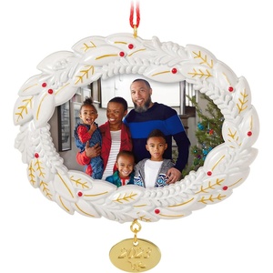 Hallmark Keepsake Christmas Family Ornament 2025, A Joy to Behold 2025 Photo Frame, Metal(2023 A Beautiful Year)