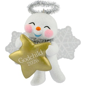 Hallmark Keepsake Christmas Ornament, Godchild Snow Angel 2025(2026 Godchild Snow Angel)