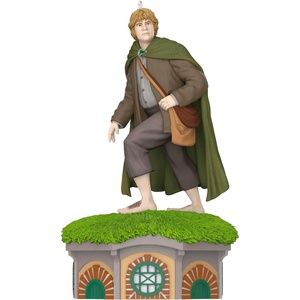 Hallmark Keepsake Christmas Ornament, The Lord of the Rings Gandalf the Grey with Sound, Movie Gifts(Samwise Gamgee)