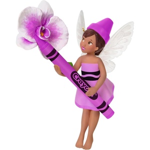 Hallmark Keepsake Crayola Christmas Ornament (Shamrock Fairy)(2025 Crayola Fairy)