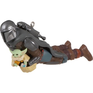 Hallmark Keepsake Star Wars Christmas Ornament, Luke Skywalker Vintage Figure, Gifts for Star Wars Fans(Grogu’s Jetpack Adventure)