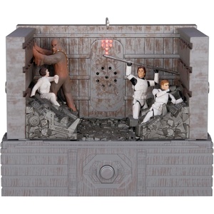Hallmark Keepsake Star Wars Christmas Ornament, Luke Skywalker Vintage Figure, Gifts for Star Wars Fans(Shut Down the Garbage Mashers!)