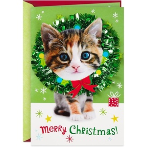 Hallmark Musical Christmas Card (Cats, O Christmas Tree)