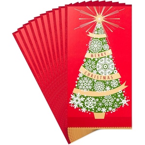 Hallmark Pack of Christmas Money or Gift Card Holders, Thinking of You at Christmas (10 Cards with Envelopes)(Thinking of You  10 Money Holders with Envelopes)