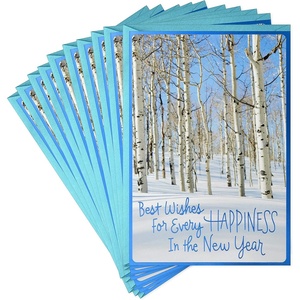 Hallmark Pack of Happy New Year Cards, Peace and Joy (10 Cards with Envelopes)