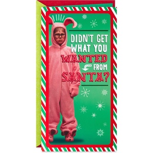 Hallmark Paper Wonder Displayable Pop Up Christmas Card (A Christmas Story Leg Lamp)(Didn’t Get What You Wanted)