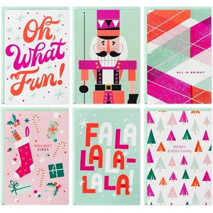 Hallmark Pastel Boxed Christmas Card Assortment (24 Cards and Envelopes) Hope, Unity, Kindness(Neon Holiday Vibes Card Assortment)