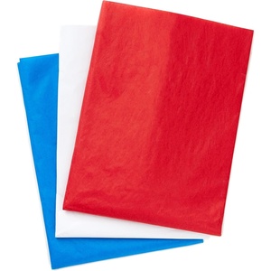 Hallmark Red and Green Bulk Tissue Paper for Gift Wrapping (100 Sheets) for Gift Bags, Christmas Presents, Holiday Crafts and More(Red  White  and Blue)