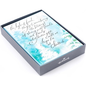 Hallmark Religious Christmas Boxed Cards, Inspirational Quote (16 Cards and 17 Envelopes)(Quote)