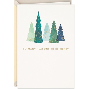 Hallmark Signature Christmas Card (Merry, Thankful)(Merry  Thankful)