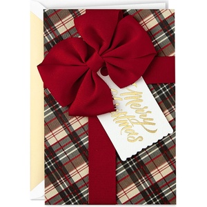 Hallmark Signature Christmas Card (Merry, Thankful)(Multicolor)