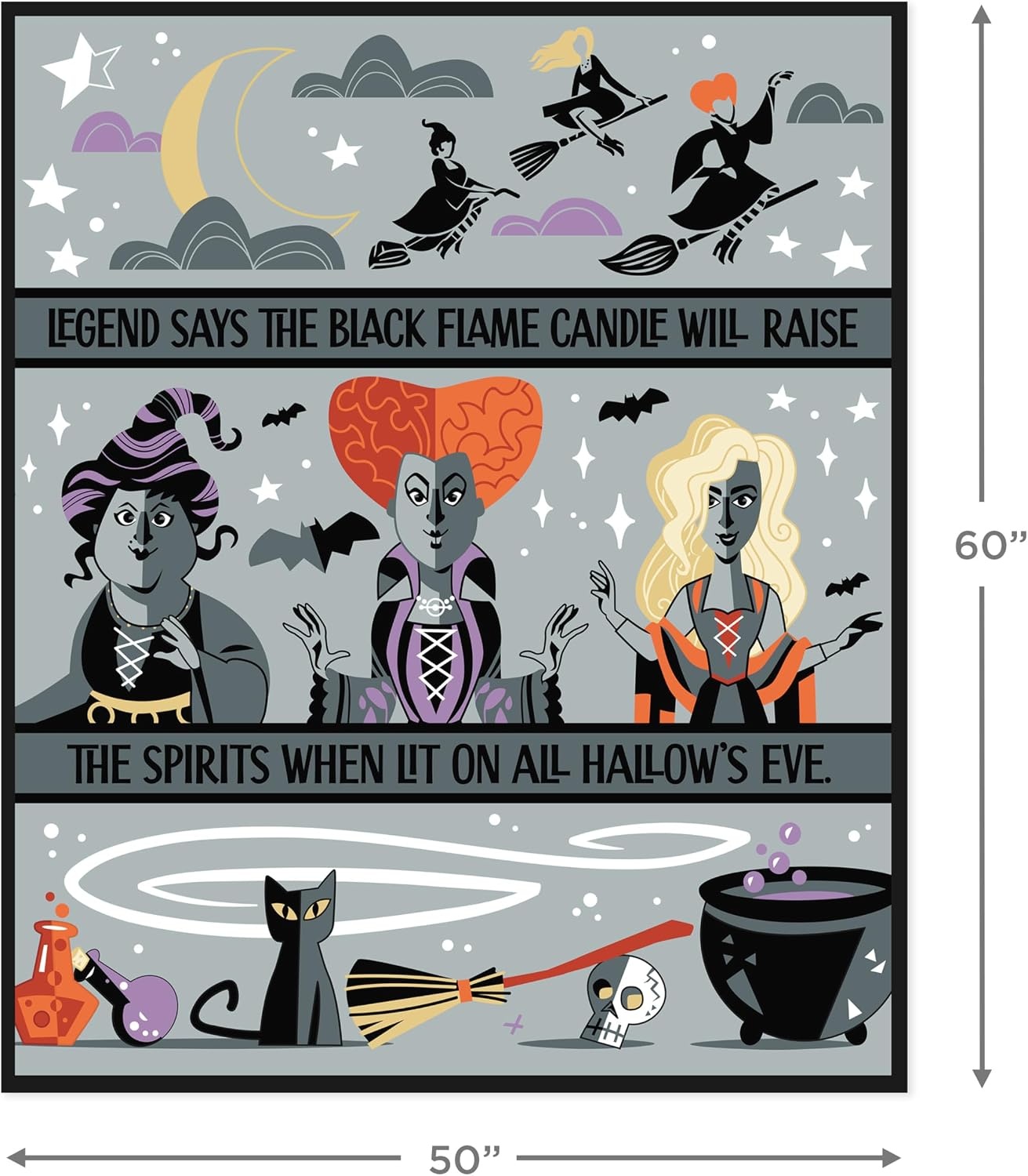 image:imageHallmark Gilmore Girls Stars Hollow Map Throw Blanket Birthday for Moms Daughters Teens 50 x 60Hocus Pocus