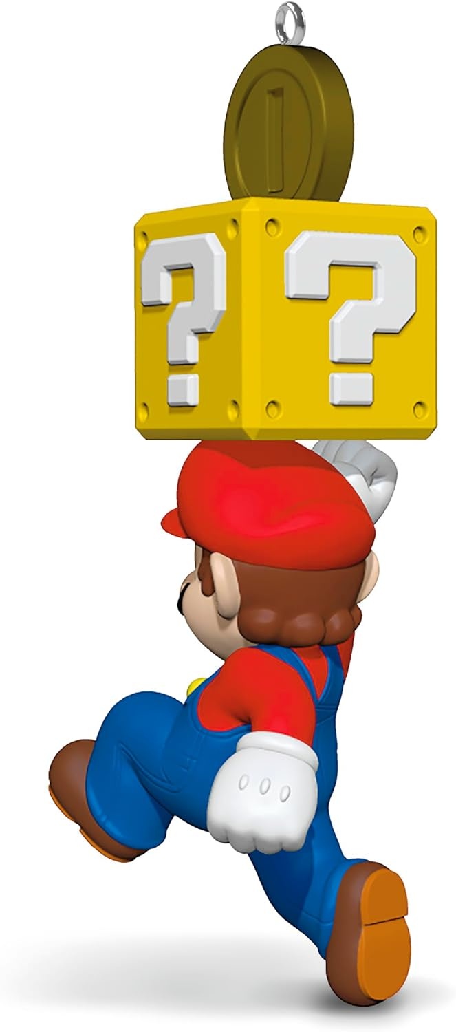 image:imageHallmark Keepsake Christmas Ornament 2024 Nintendo Super Mario Powered Up With Mario Propeller Mario Gifts for GamersSuper Mario with Question Block