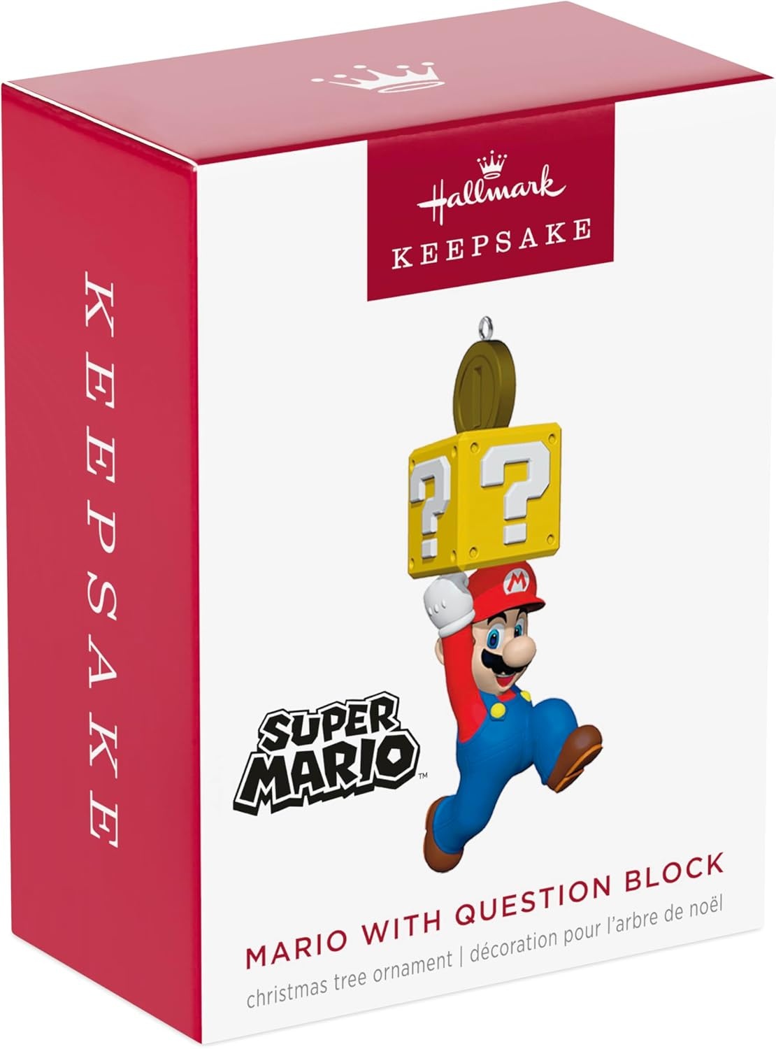 image:imageHallmark Keepsake Christmas Ornament 2024 Nintendo Super Mario Powered Up With Mario Propeller Mario Gifts for GamersSuper Mario with Question Block