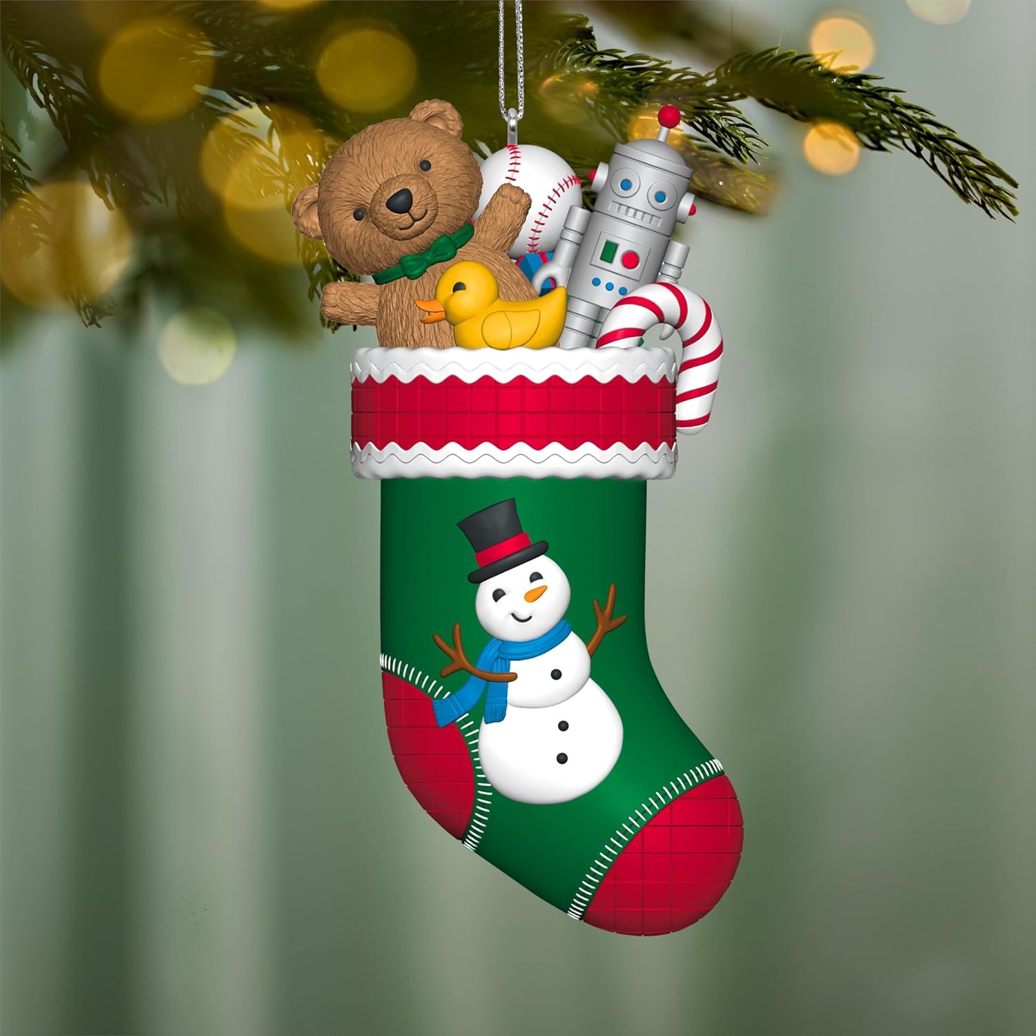 image:imageHallmark Keepsake Christmas Ornament 2024 Santa with Toys Santa Collectors Gifts2026 Stocking Stuffers