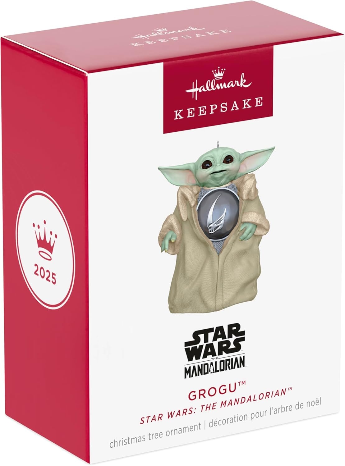 image:imageHallmark Keepsake Christmas Ornament 2025 Star Wars The Mandalorian Grogu Gifts for Star Wars FansGrogu