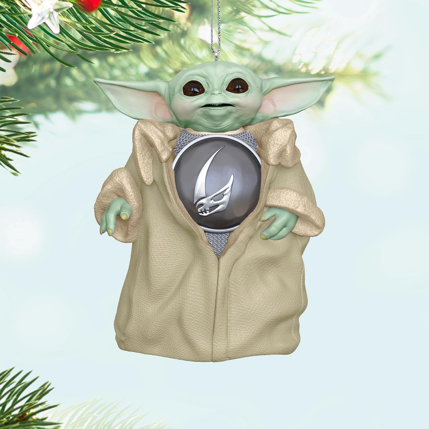 image:imageHallmark Keepsake Christmas Ornament 2025 Star Wars The Mandalorian Grogu Gifts for Star Wars FansGrogu