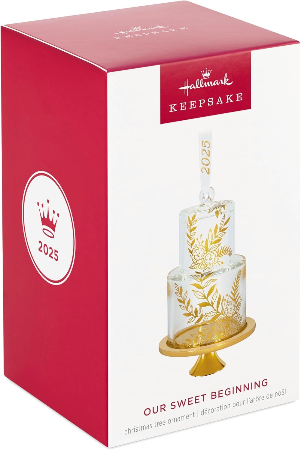 image:imageHallmark Keepsake Christmas Ornament Our Sweet Beginning 2025 Glass Wedding Gifts2025 Our Sweet Beginning