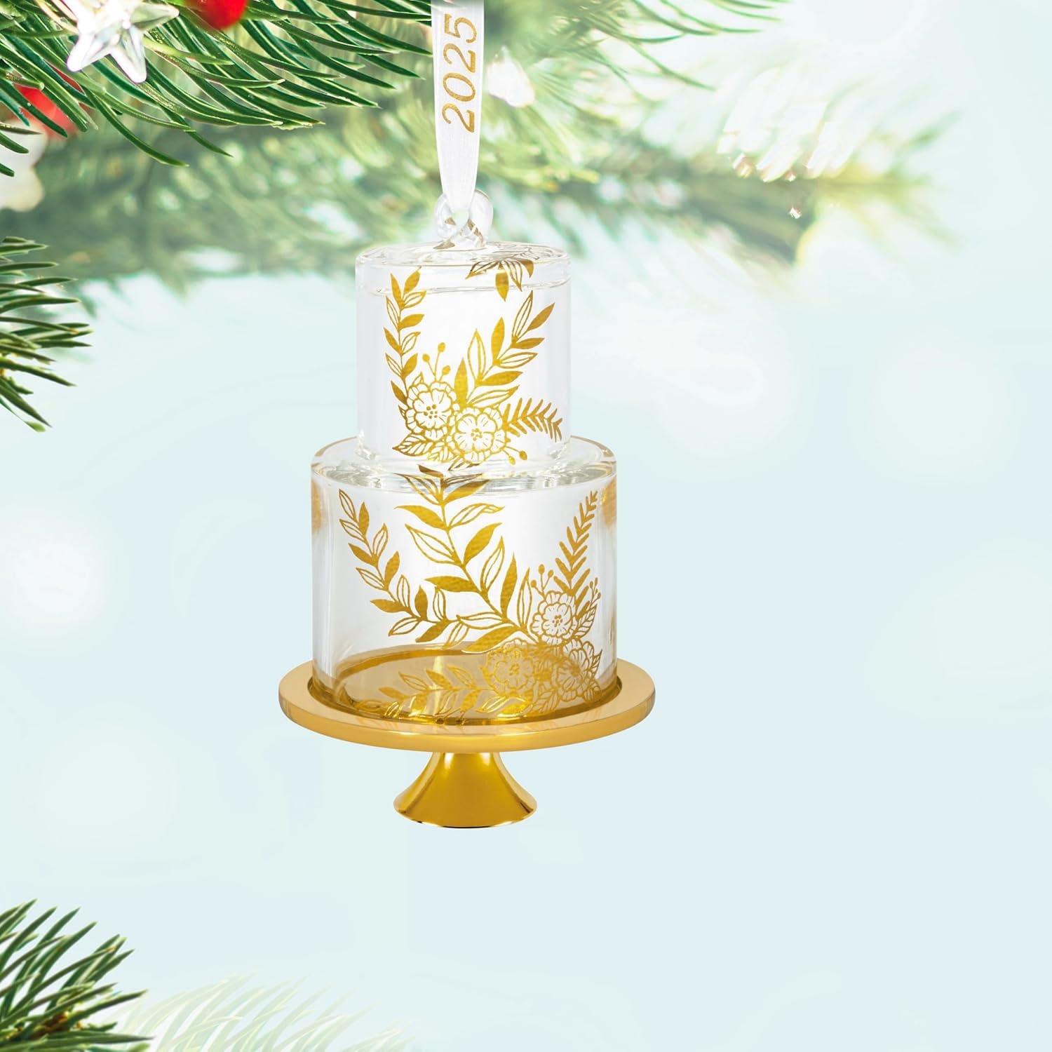 image:imageHallmark Keepsake Christmas Ornament Our Sweet Beginning 2025 Glass Wedding Gifts2025 Our Sweet Beginning