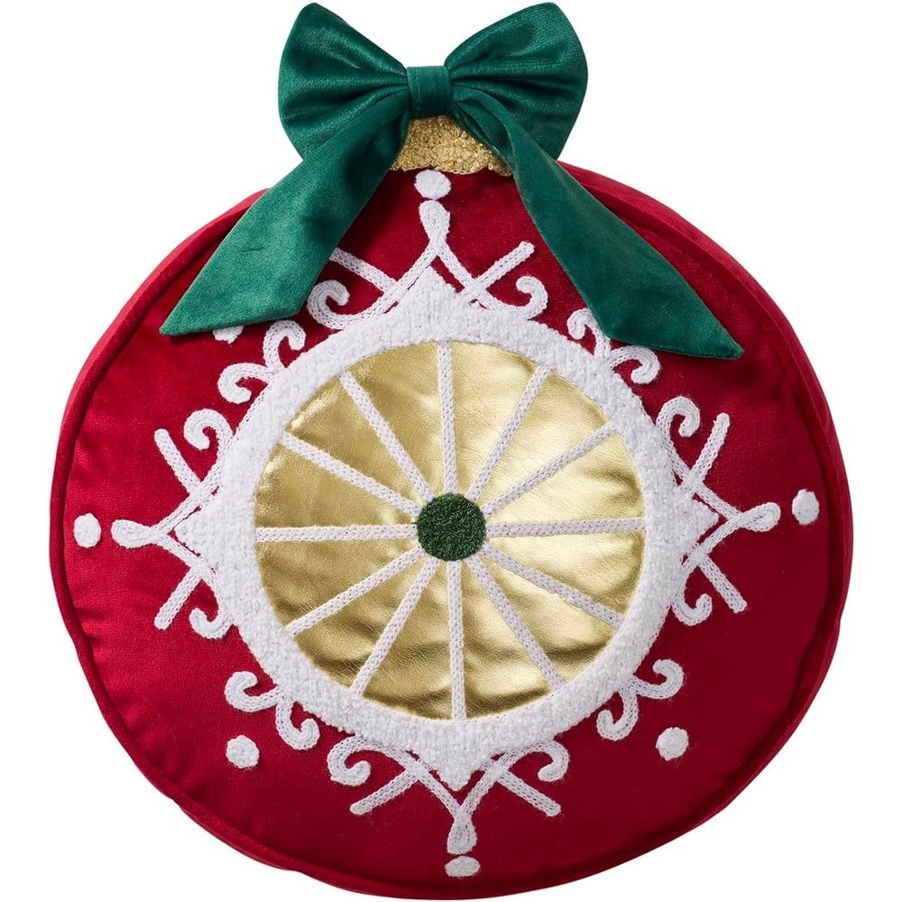 image:imageHallmark  Decorative Throw Pillow for Couch or Bed Holiday Home Dcor 12 x 13 Ornament RedChristmas Ornament