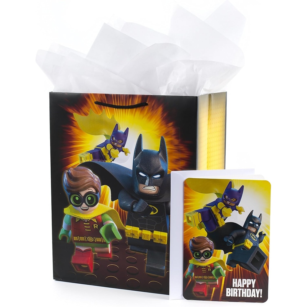 image:imageHallmark Batman Fathers Day Pop Up Card for Him 3D BatSignal Epic Day for Dad Husband Son Brother Batman Fan BirthdayLarge Lego Batman