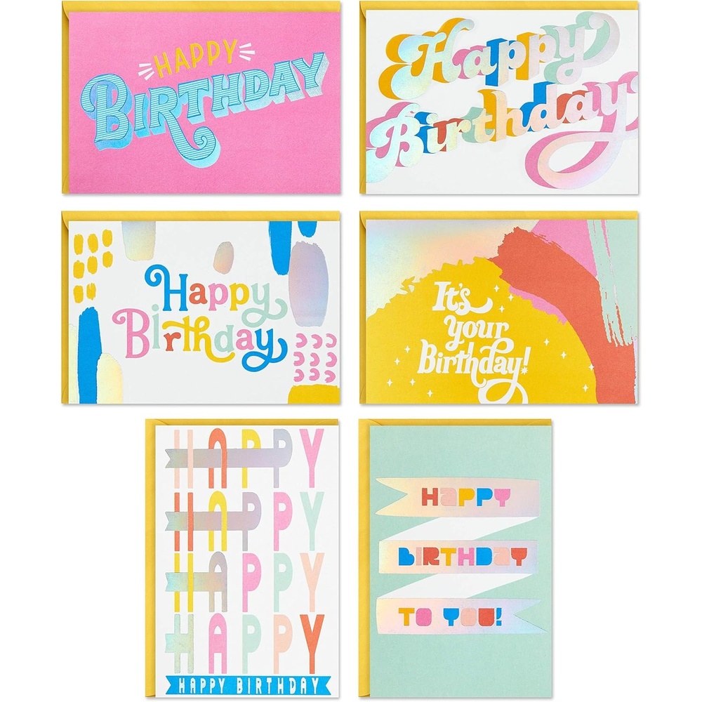 image:imageHallmark Birthday Cards Assortment 36 Cards with Envelopes PastelsPastels