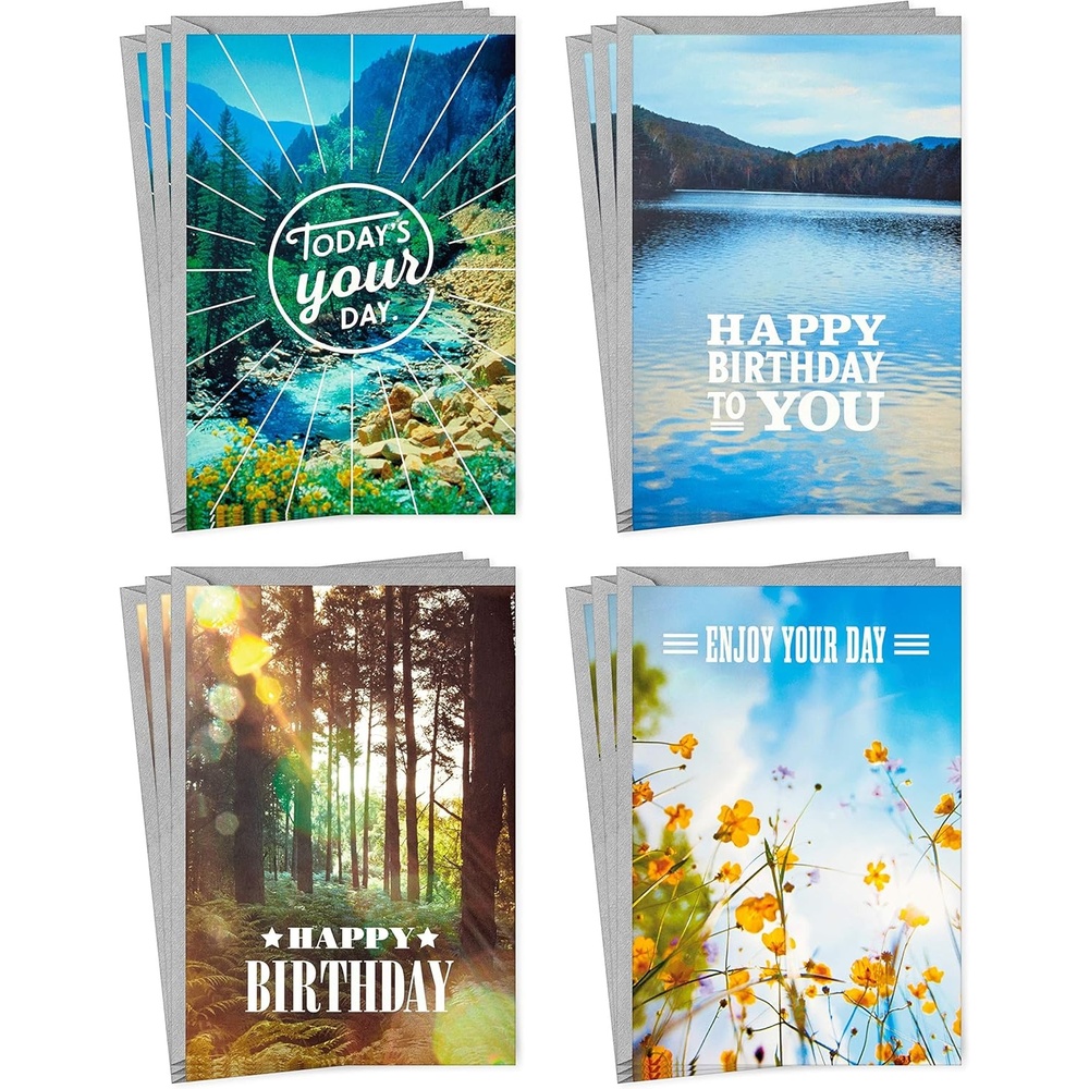 image:imageHallmark Birthday Cards Assortment Nature 12 Cards with EnvelopesBirhday
