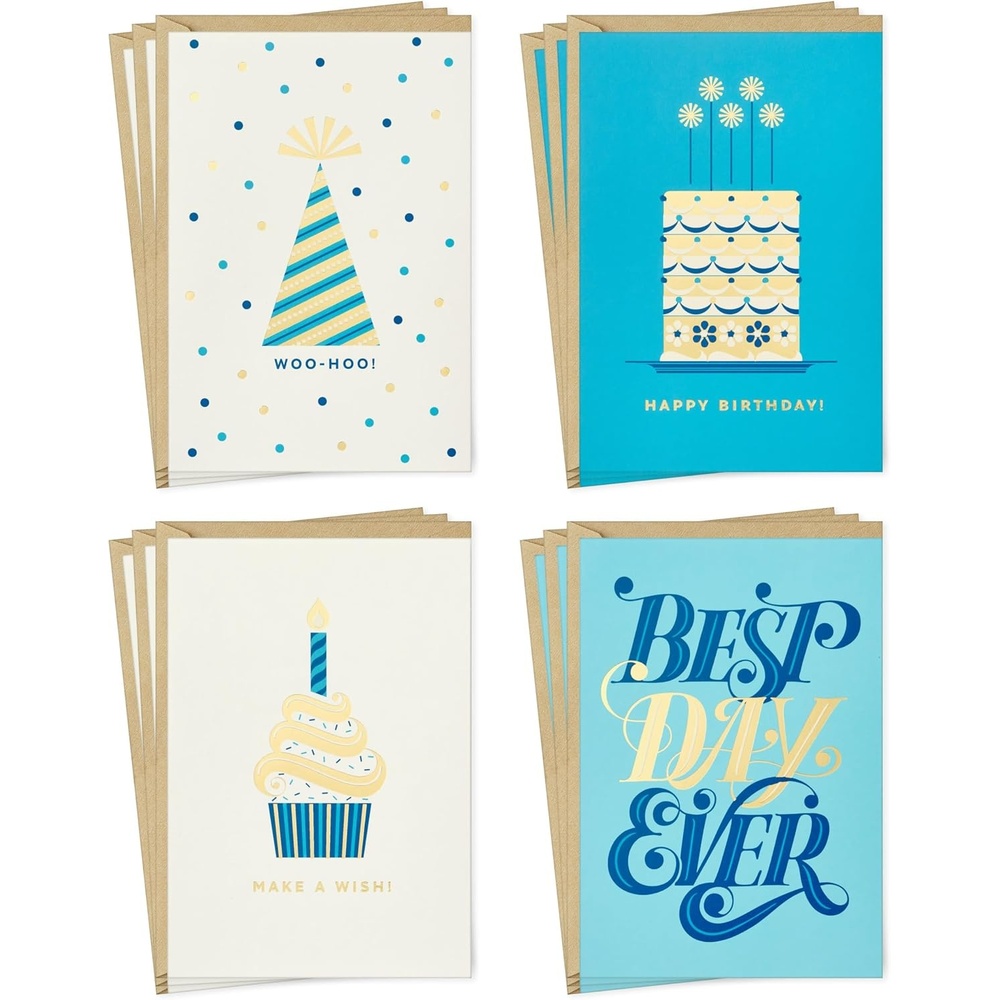 image:imageHallmark Birthday Cards Assortment Vintage Happy Birthday 12 Cards with EnvelopesVintage Happy Birthday