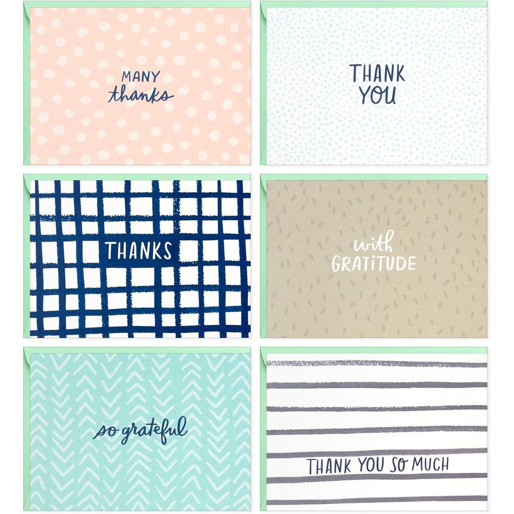 image:imageHallmark Blank Cards Assortment 24 Cards with Envelopes Citrus Greenery Gingham Strawberries for Mothers Day Any OccasionThank You Cards