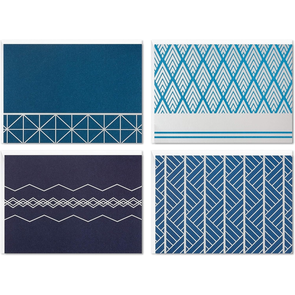 image:imageHallmark Blank Cards Assortment Geometric Silver Foil 40 Note Cards with EnvelopesBlank Cards