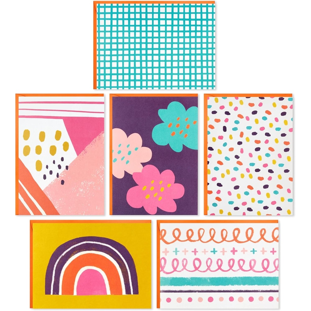 image:imageHallmark Blank Cards Assortment Modern Doodles 48 Cards with Envelopes for Mothers Day Graduation Just Because All OccasionModern Doodles