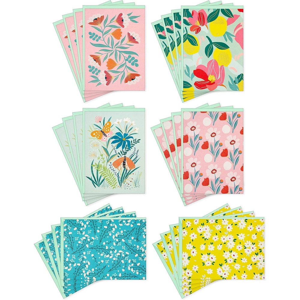 image:imageHallmark Blank Cards Assortment Vintage Flowers 24 Cards with EnvelopesVintage Flowers