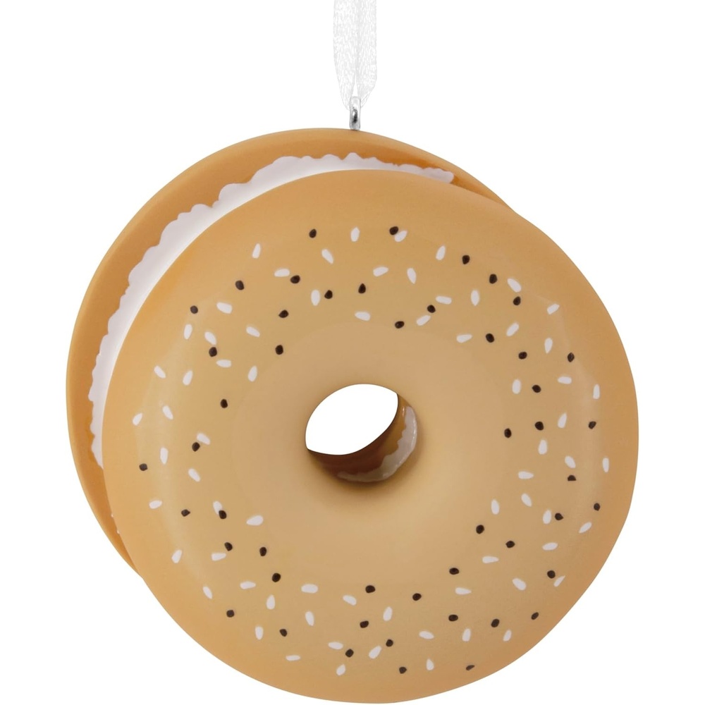 image:imageHallmark Christmas Ornament Everything Bagel Ornament Food GiftsEverything Bagel with Cream Cheese