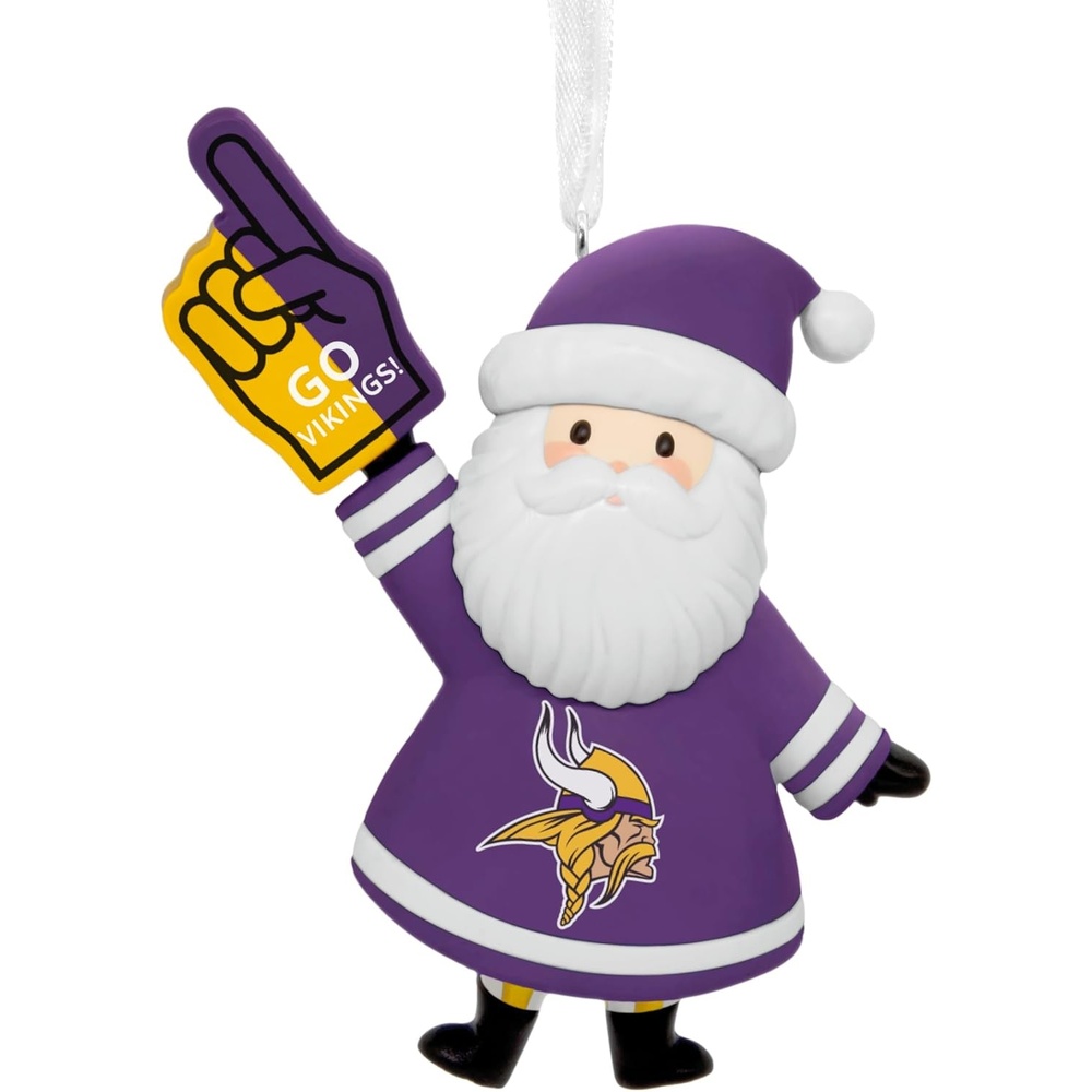 image:imageHallmark Christmas Ornament NFL Minnesota Vikings Santa Fan Ornament Gifts for Sports FansMinnesota Vikings Santa