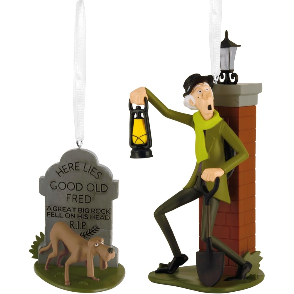 image:imageHallmark Christmas Ornaments Disney The Haunted Mansion Caretaker and Dog Ornaments Set of 2 Gifts for Disney Fans