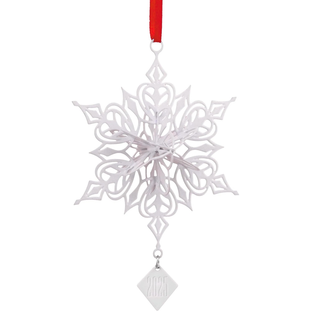 image:imageHallmark Dimensional Snowflake 2025 Christmas Ornament Metal Snowflake Gifts