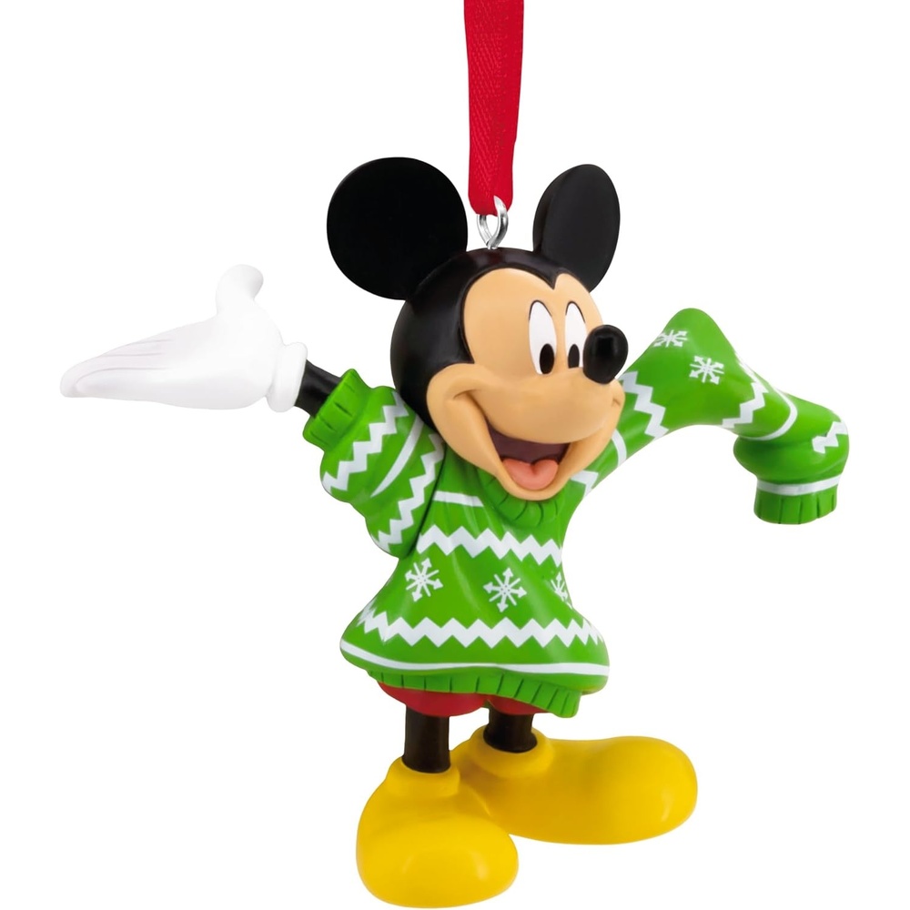 image:imageHallmark Disney Mickey Mouse in Christmas Sweater Christmas Ornament Gifts for Disney Fans