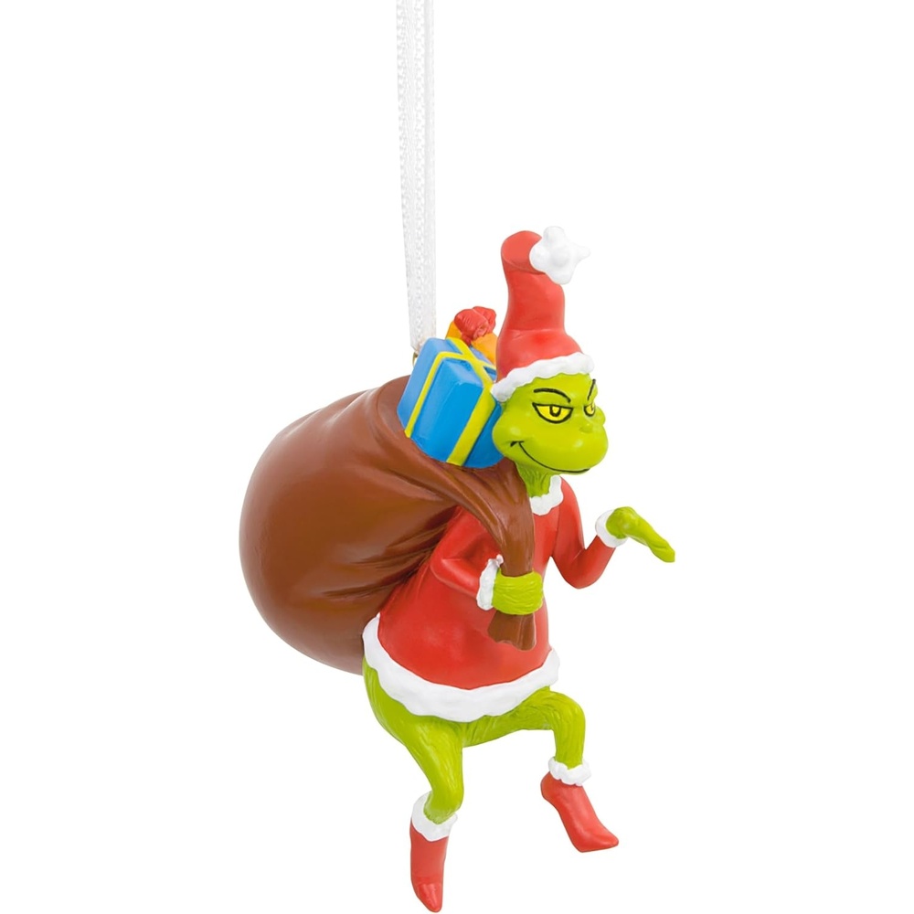image:imageHallmark Dr Seusss How The Grinch Stole Christmas Grinch in Santa Hat Christmas OrnamentGrinch with Gifts