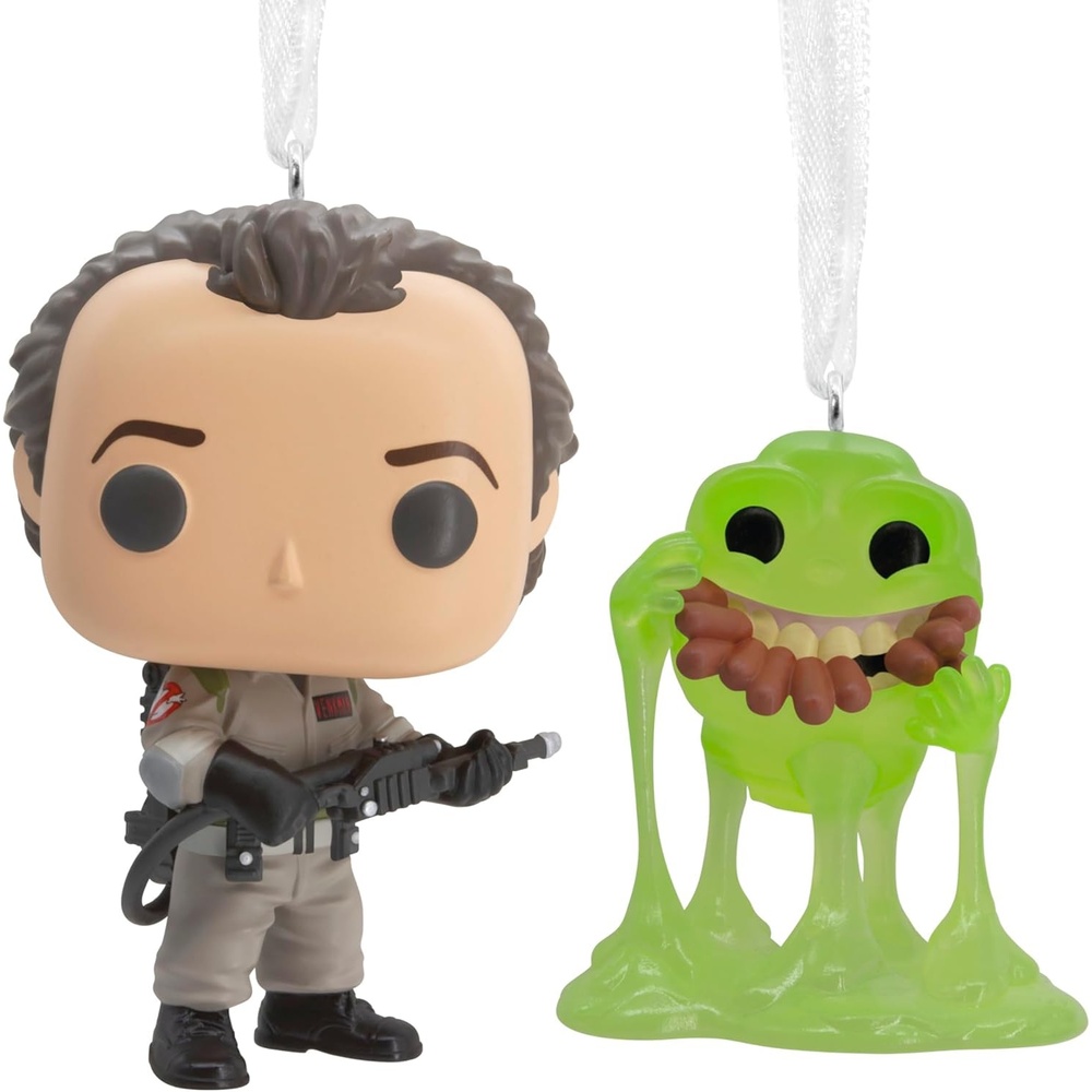 image:imageHallmark Ghostbusters Peter Venkman amp Slimer Funko POP Christmas Ornaments Set of 2 Pop Culture Gifts