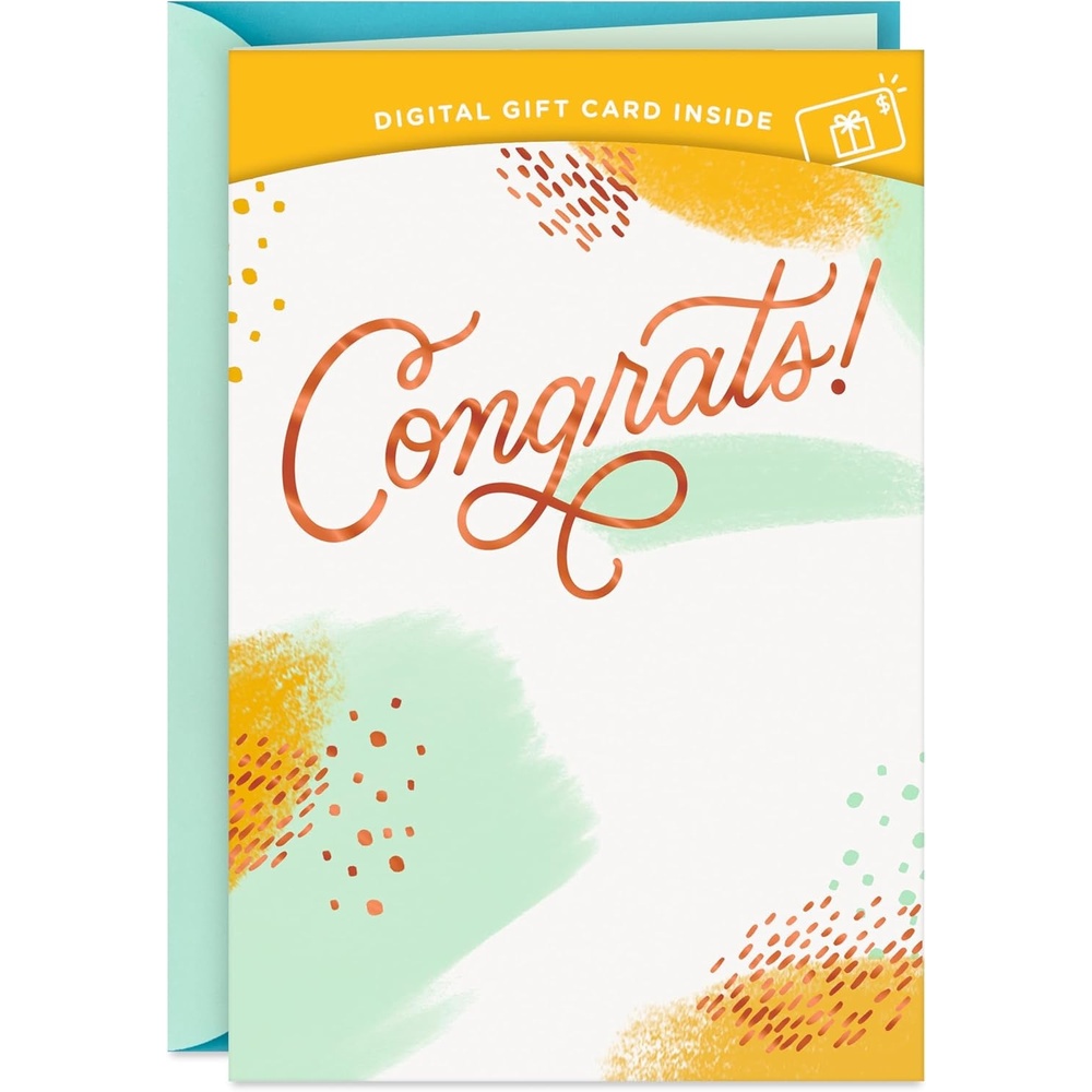 image:imageHallmark Gift Card Greeting Christmas Card Merry Mod SantaCongratulations