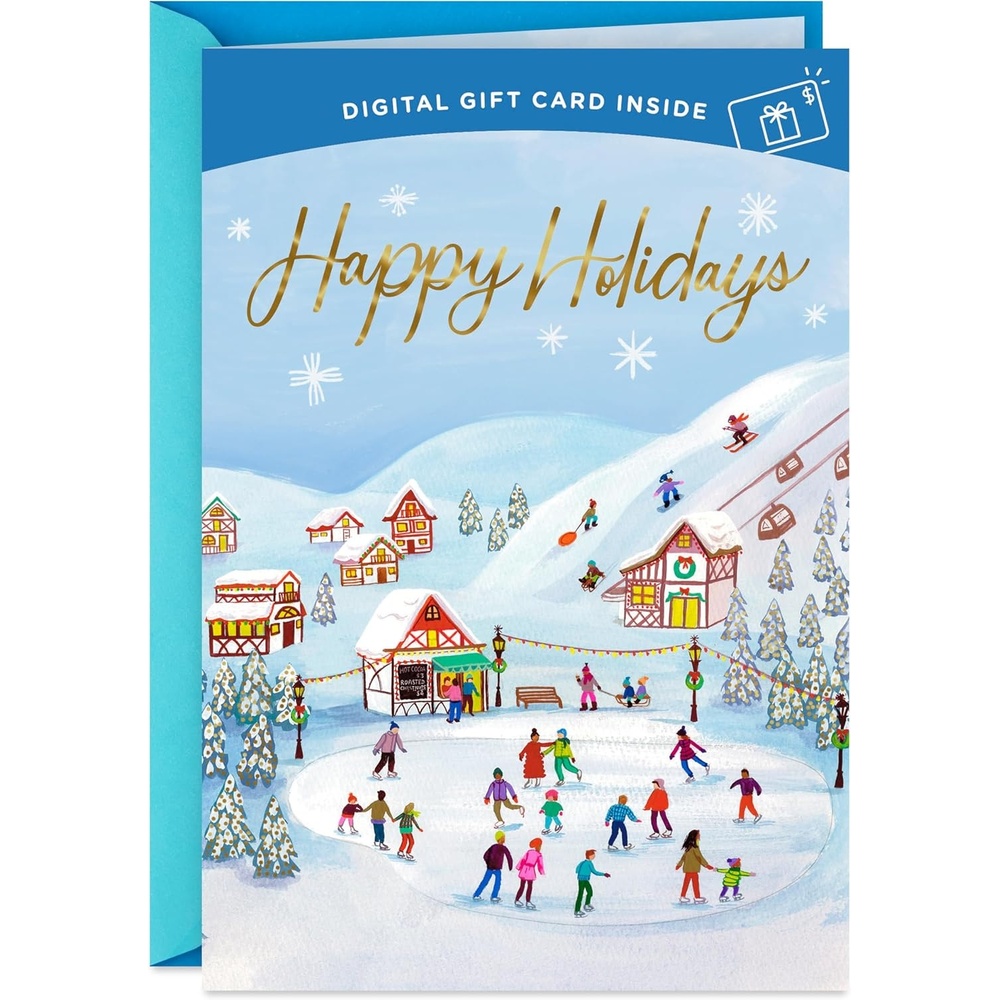 image:imageHallmark Gift Card Greeting Christmas Card Merry Mod SantaHappy Holidays