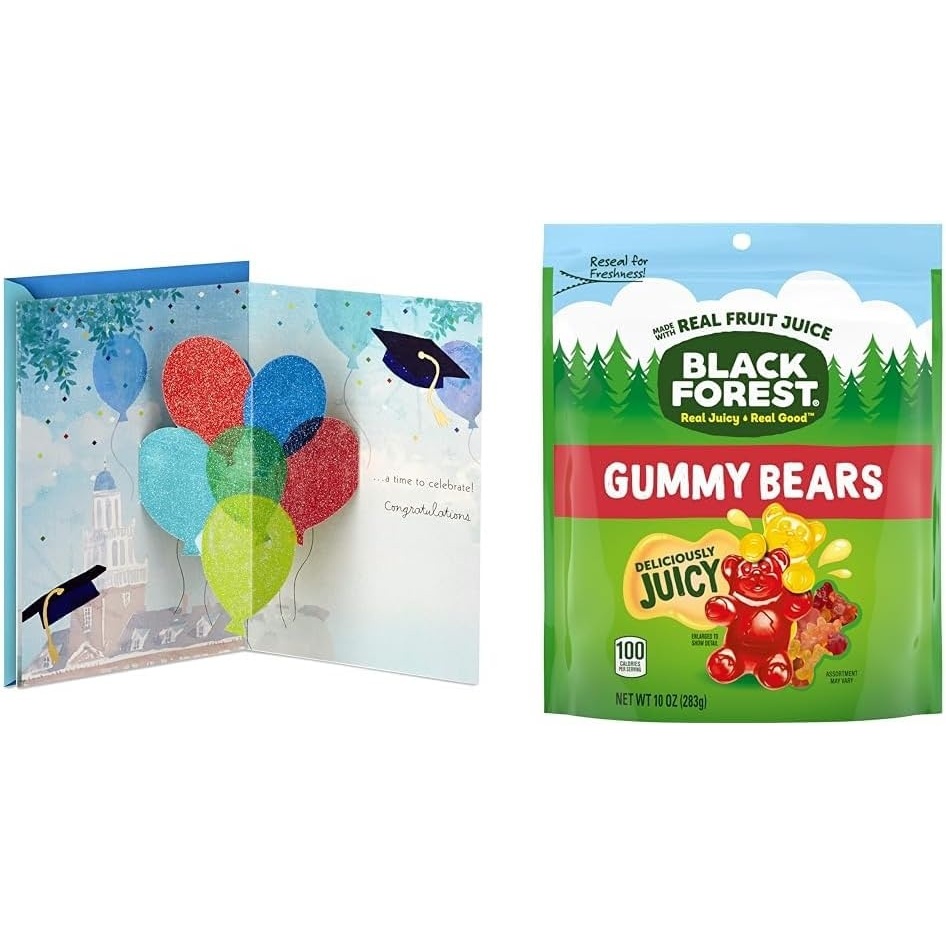 image:imageHallmark Graduation Pop Up Card amp Black Forest Gummy Bears Candy Graduate Bundle Class of 2024
