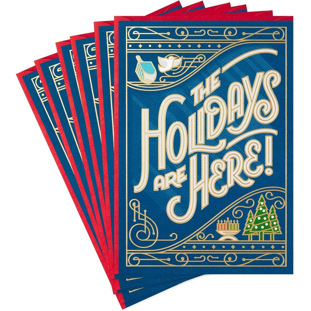 image:imageHallmark Holiday Cards for Christmas Hanukkah and Kwanzaa 6 Cards with EnvelopesFor All the Holidays  Pack of Cards