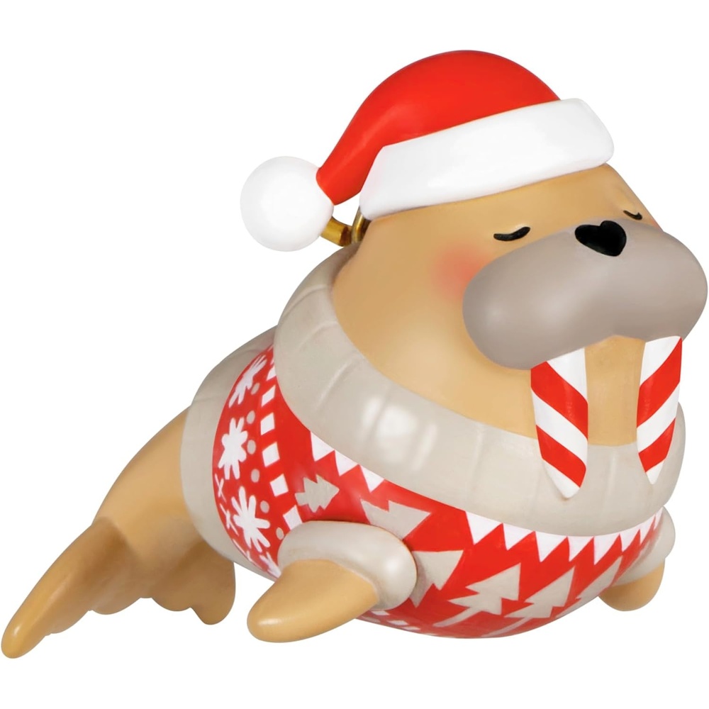 image:imageHallmark Keepsake 085 Mini Christmas Ornament 2024 Festive Flippered Friend Gifts for Animal LoversFestive Flippered