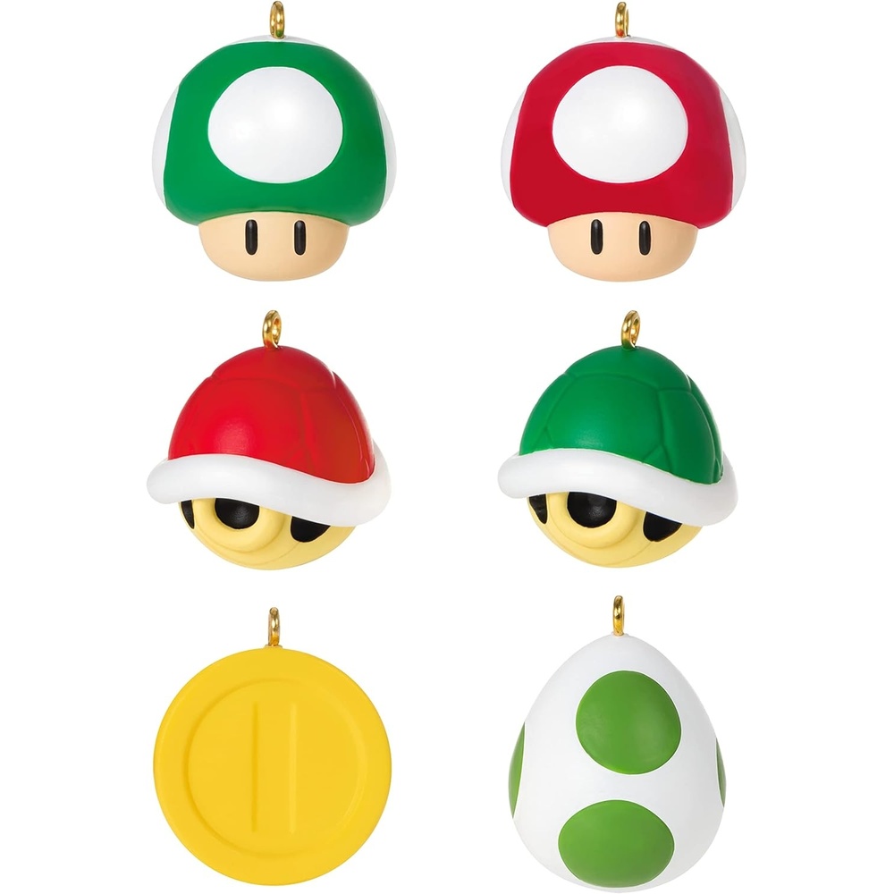 image:imageHallmark Keepsake 096 Miniature Christmas Ornament 2023 Nintendo Super Mario Toad Mini Gifts for GamersSuper Mario Mini Set