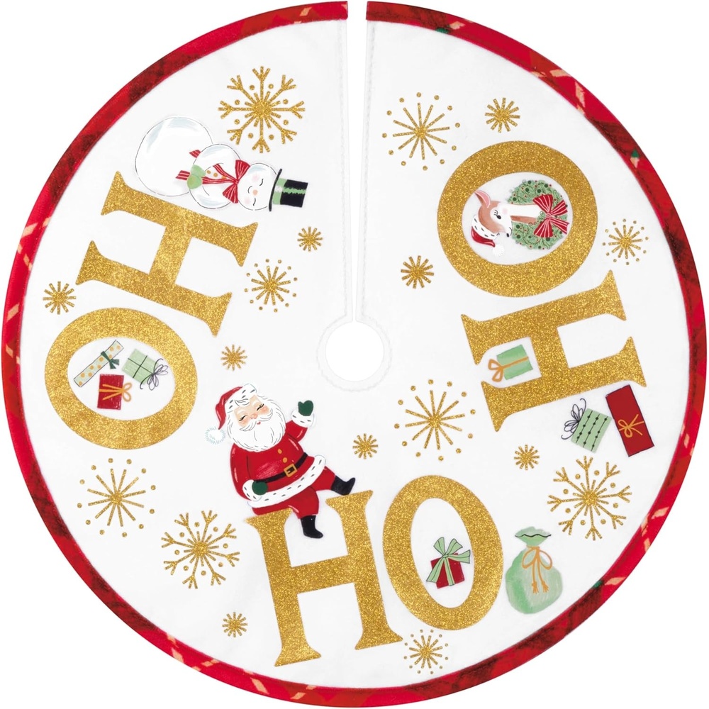 image:imageHallmark Keepsake 12 Mini Christmas Tree Skirt Nostalgic Holiday Gifts for Christmas LoversNostalgic Holiday