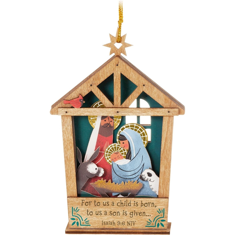 image:imageHallmark Keepsake Christmas Ornament 2023 A Child is Born Nativity Papercraft Religious GiftA Child is Born